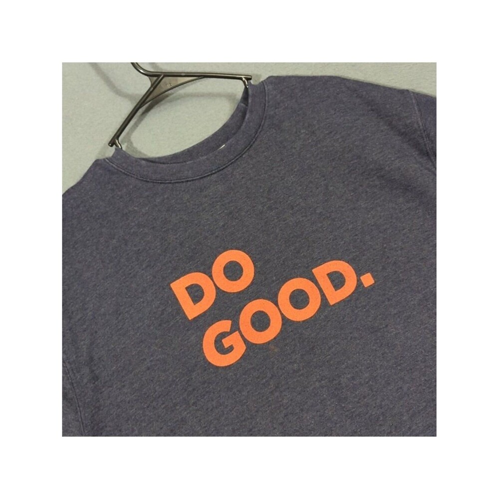 Cotopaxi Sweater Men's XL Blue Organic Cotton Do Good Pullover